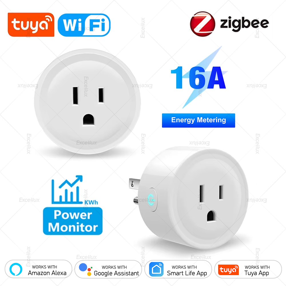 Wifi Smart Plug - Умная розетка Tuya 16A Zigbee/Wi-Fi (США,