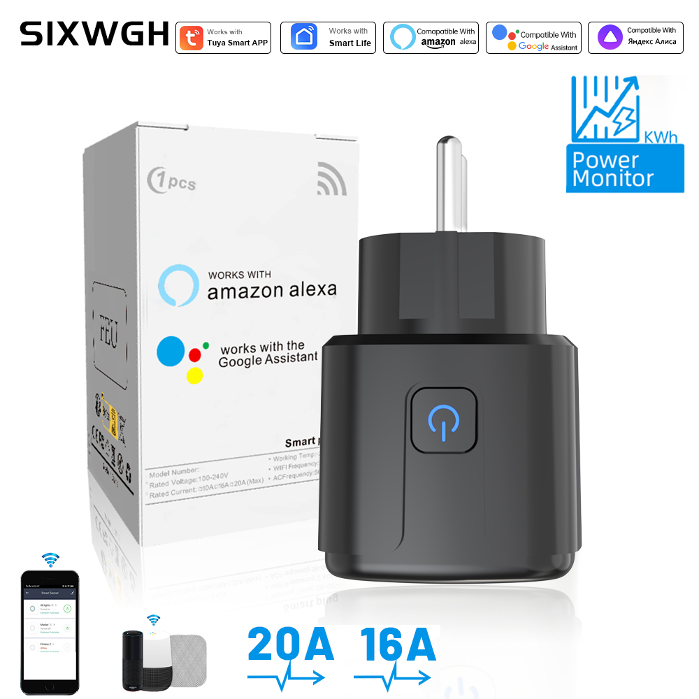 Wifi Smart Plug - Умная розетка Tuya с Wi-Fi, дистанционным