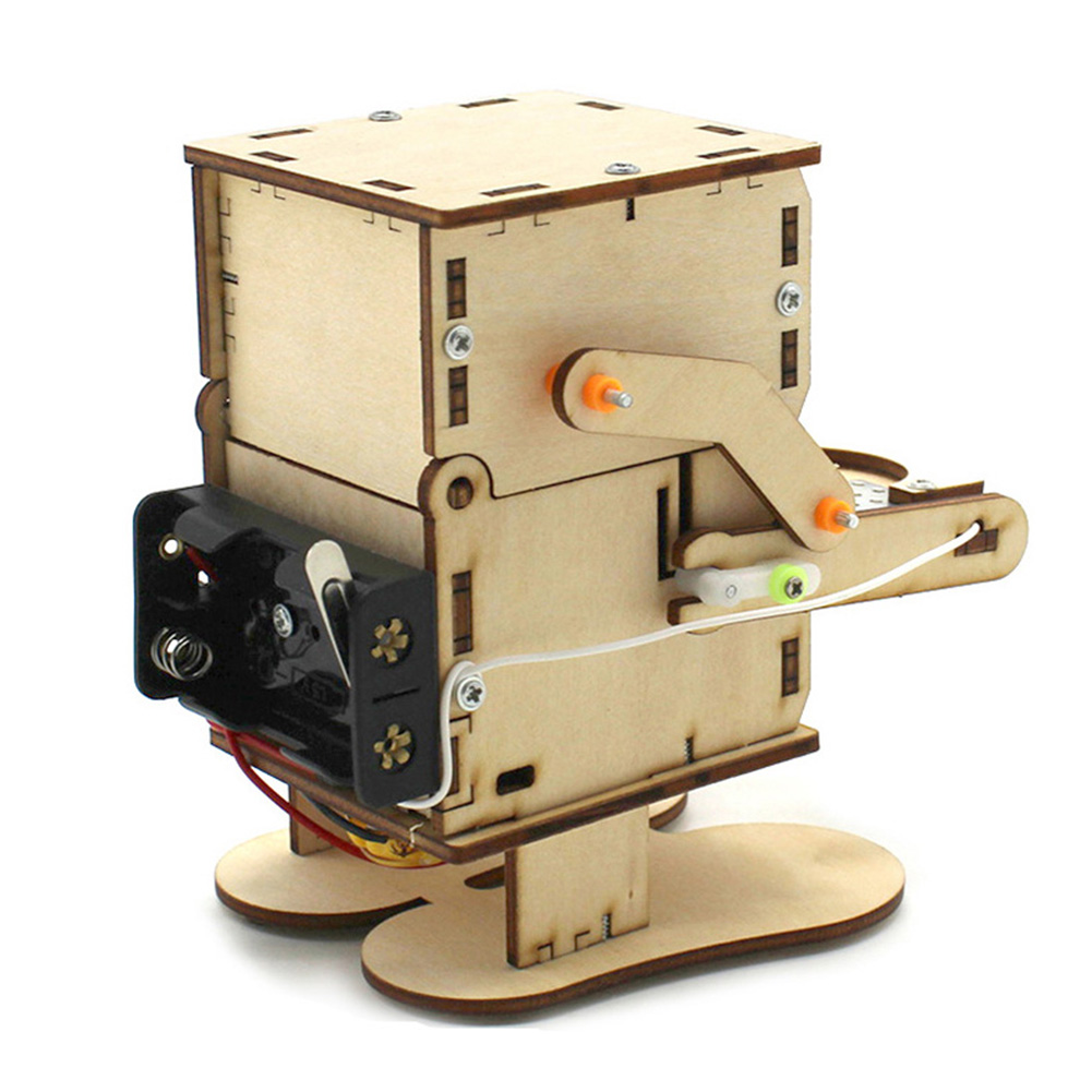 Деревянный сборный робот-монет – обзор и цена Stem Robotics Kit