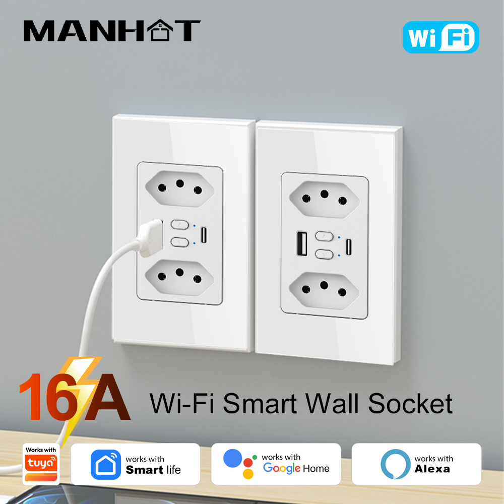 Умная Wi-Fi розетка MANHOT для – обзор и цена Wifi Smart Plug