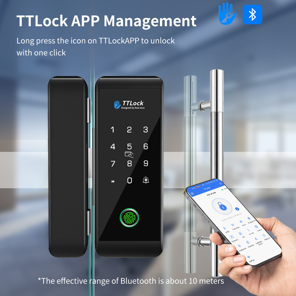 Умный стеклянный замок TTLOCK  – обзор и цена Smart Door Lock Wifi