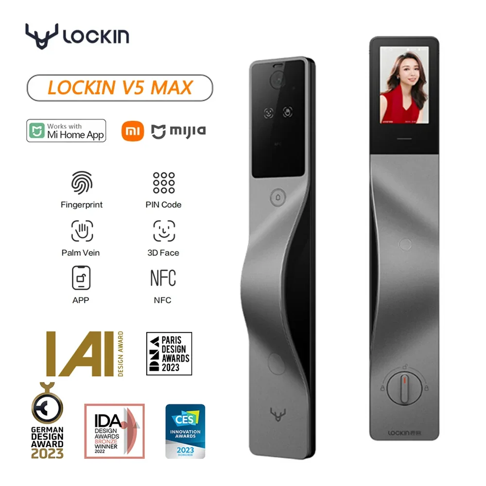 Умный замок Lockin V5 Max с 3D – обзор и цена Smart Door Lock Wifi